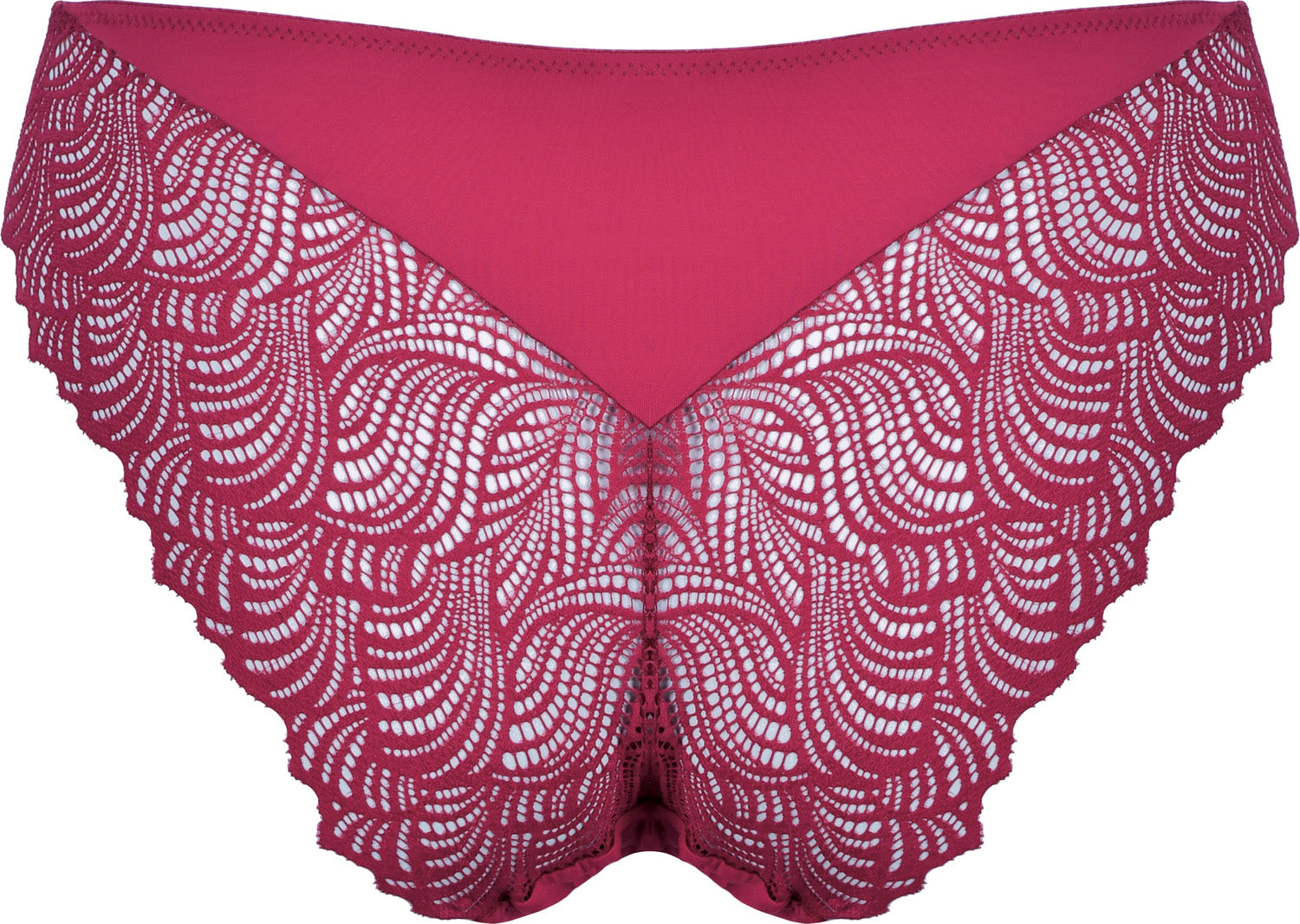 Slip with Lace Detail - Cassis