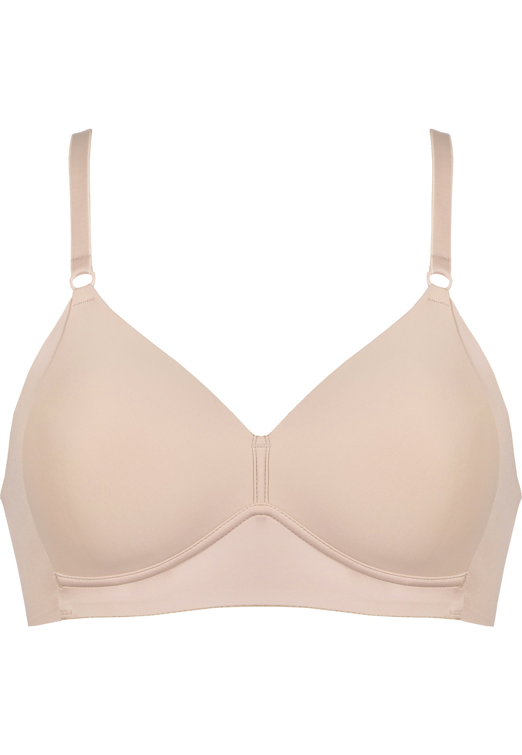 Soft Bra with Side Smoother Effect - Light Beige