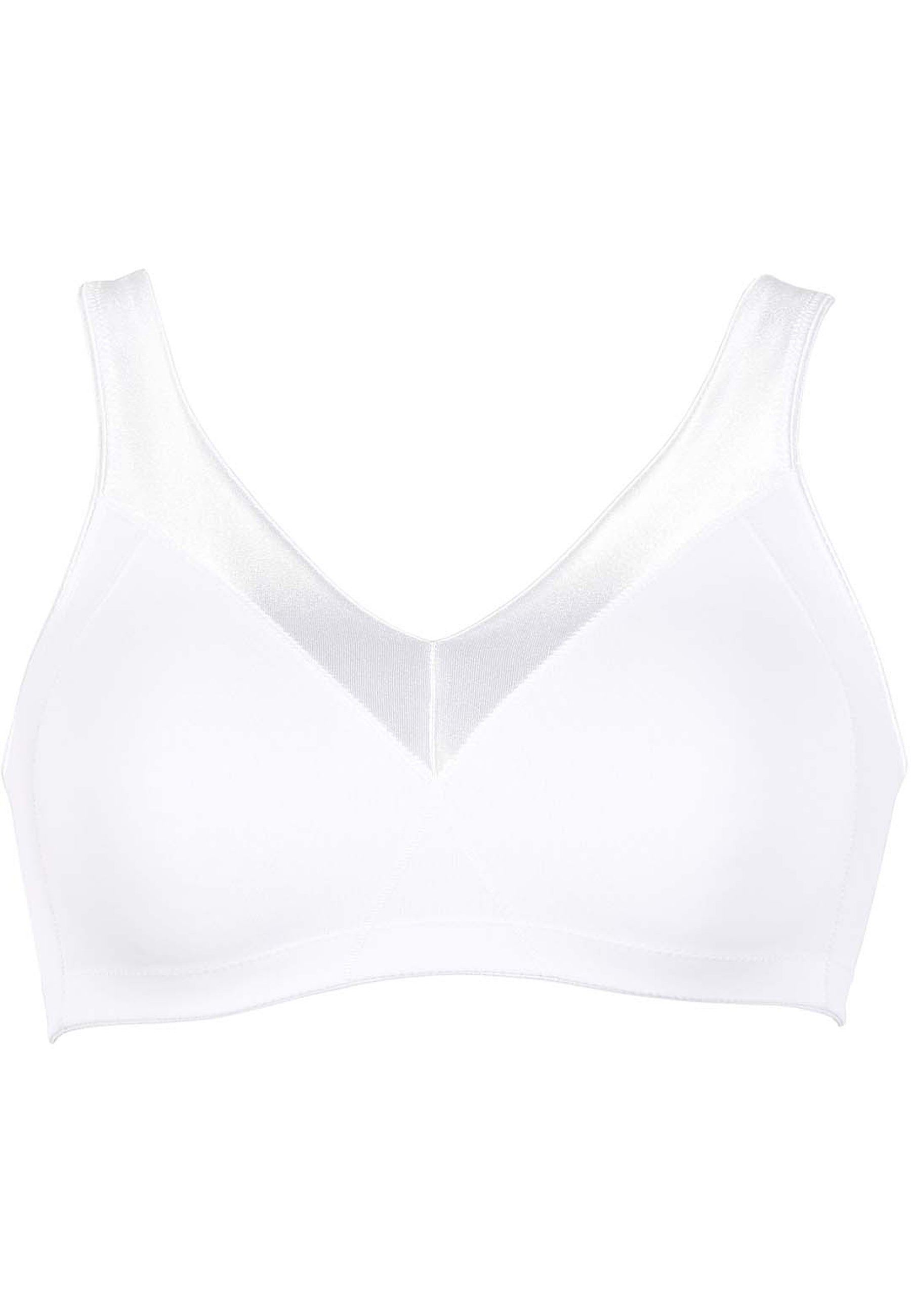 Minimizer Soft Bra with Glossy Band - White