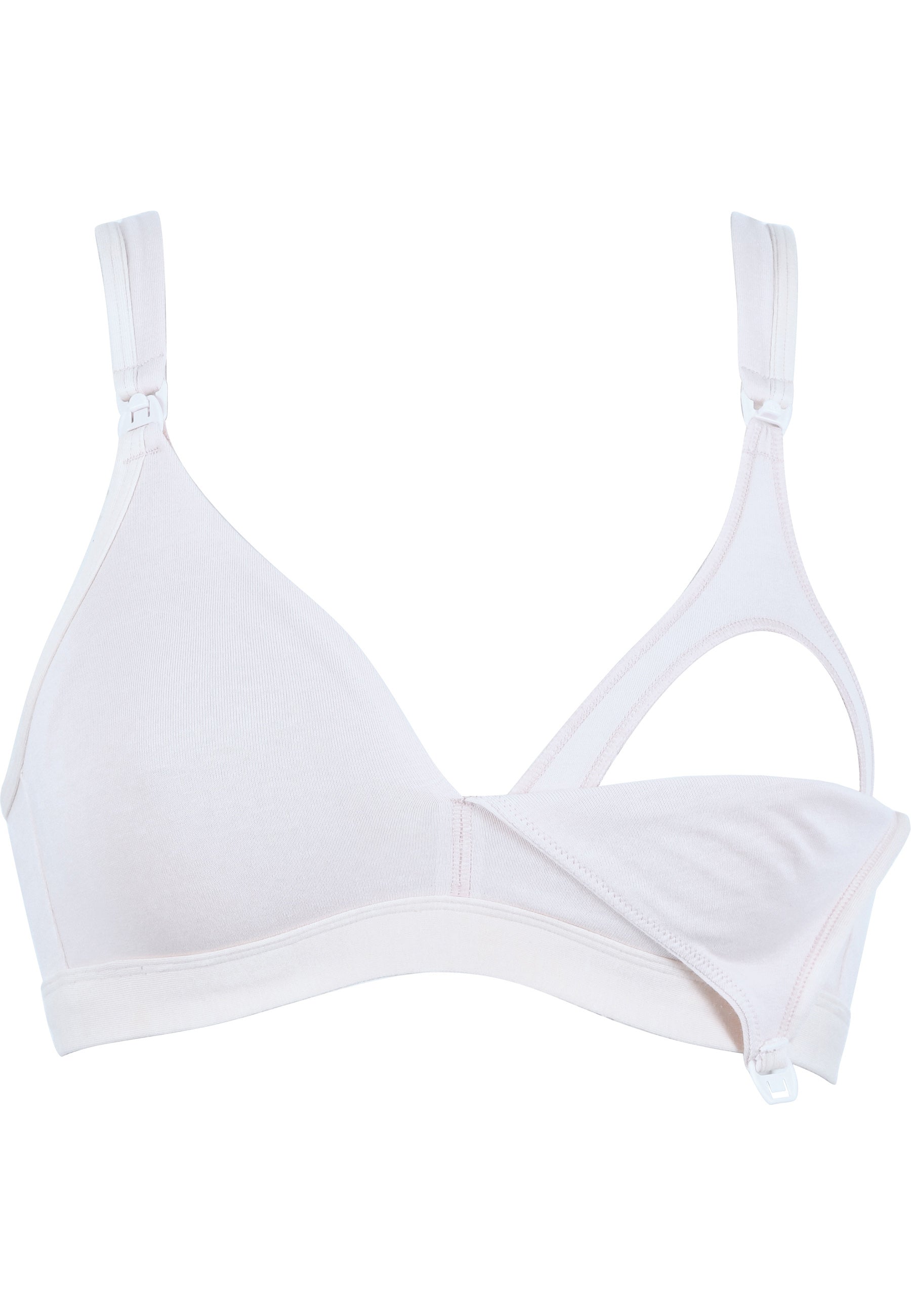 Cotton Nursing Bra - White