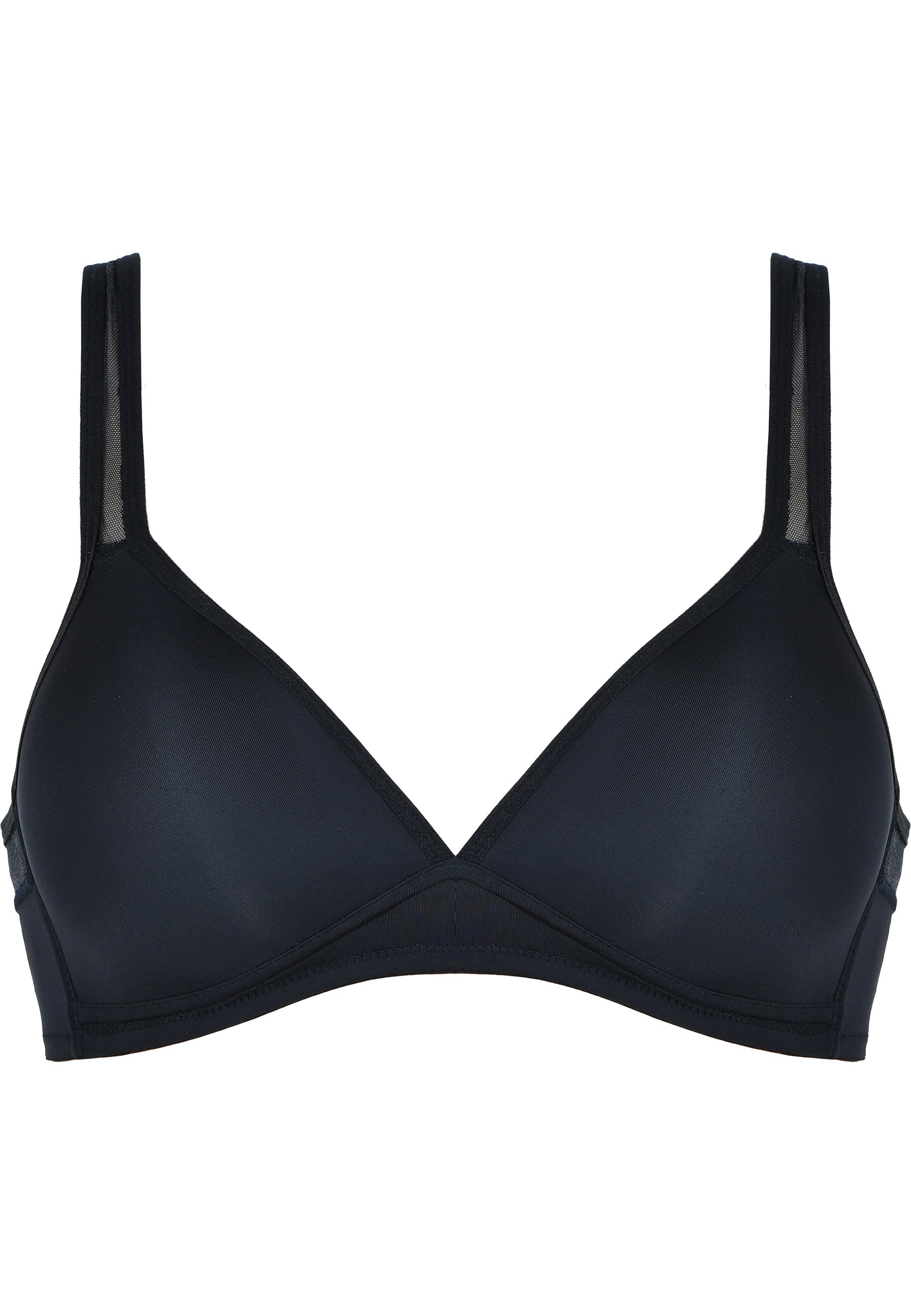 Soft Bra with Cup - Black