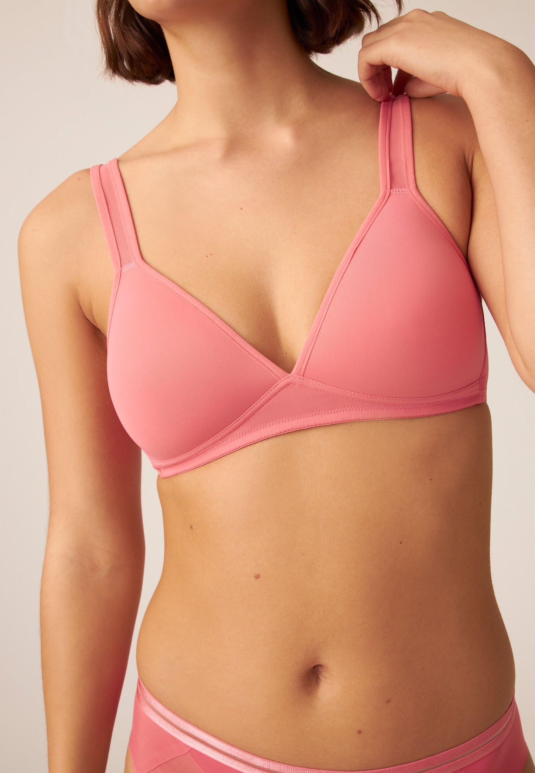 Soft Bra with Cup - Raspberry mousse